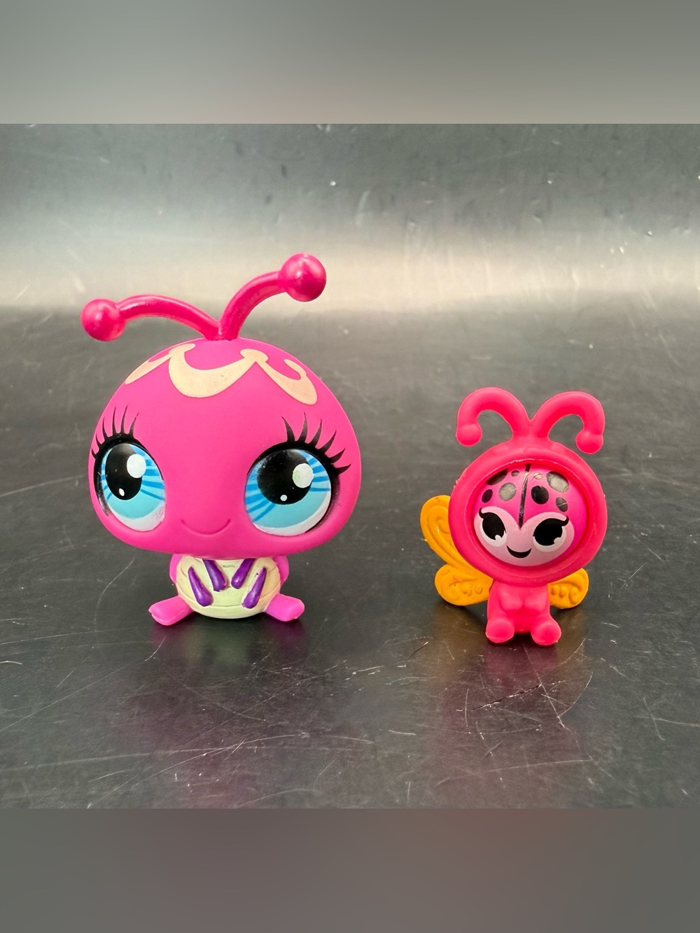 Littlest Pet Shop Sweetest Picnic Ladybug 3287 & Pink Ladybug Butterfly Rolleroo